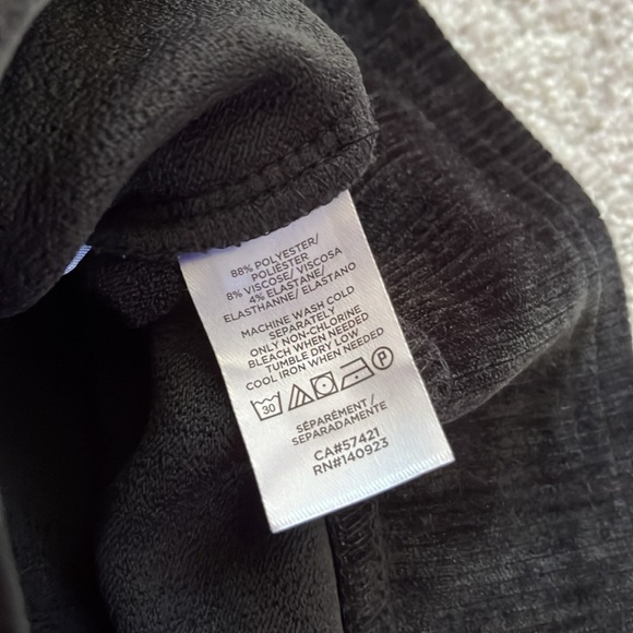 LOFT NWOT Ribbed Velour Pull On Wide Leg Pants - Picture 7 of 7